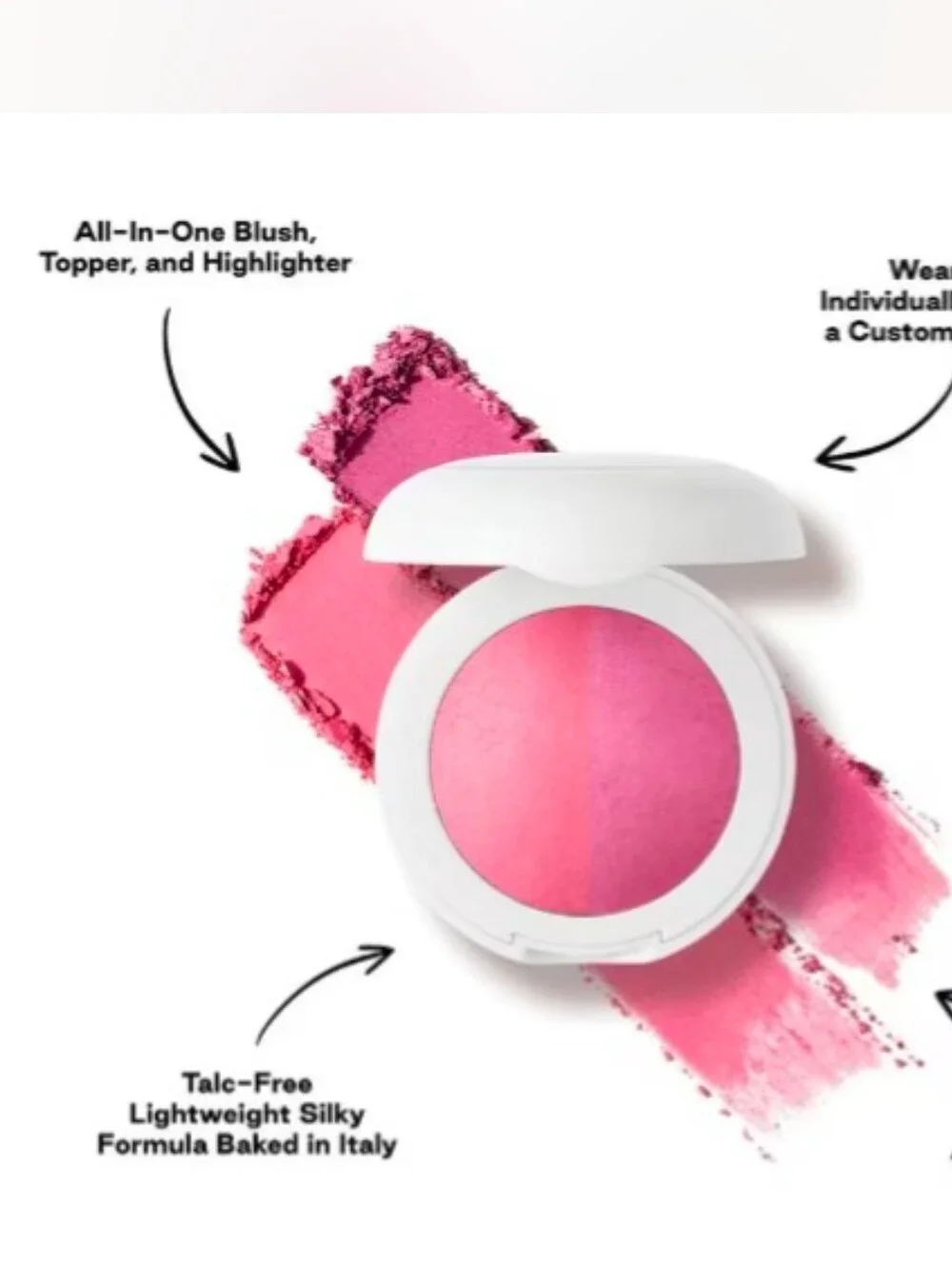 DIBS Beauty Duet Baked Blush Duo- Color: VIP Pink: New In Box